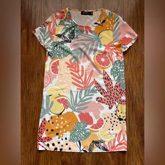 MINKPINK Women’s Size XS M Floral Print Dress Summer Beach Party Comfy - Picture 1 of 5